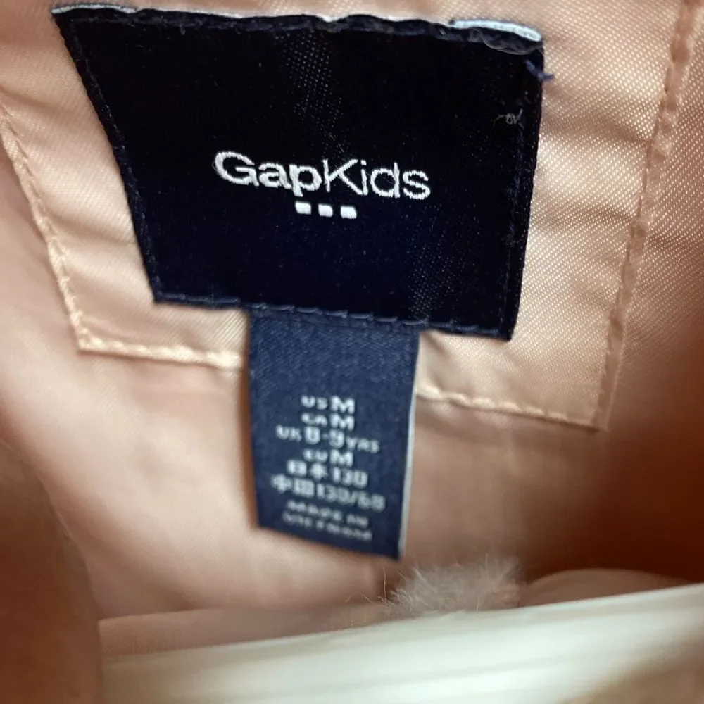 Gap Kids Pink Plush Faux Fur Coat Size Medium NWOT